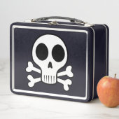 schwarzer Schädel Metall Brotdose (Beispiel)