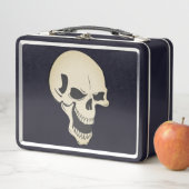 Schwarzer Schädel Metall Brotdose (Beispiel)