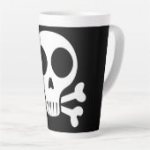 schwarzer Schädel Milchtasse (Rechte Ecke)