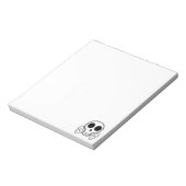 schwarzer Schädel Notizblock (Rotiert)