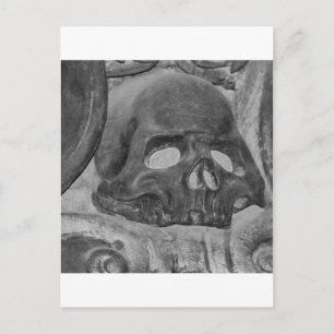 Schwarzer Schädel Postkarte