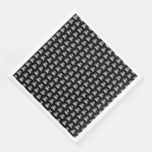 schwarzer Schädel Serviette (Ecke)