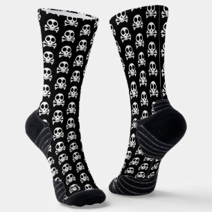 schwarzer Schädel Socken