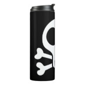 schwarzer Schädel Thermosbecher (Nach links gedreht)