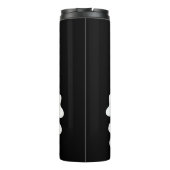 schwarzer Schädel Thermosbecher (Rückseite)