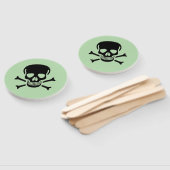 Schwarzer Schädelgrün, runde Fächer (Non-assembled)