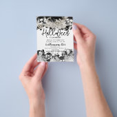 Schwarzer SchädelHalloween-Flyer Flyer (Gruppe)