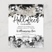 Schwarzer SchädelHalloween-Flyer Flyer (Vorne)