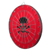Schwarzer Schädelroter Rand Dartscheibe (Vorderseite rechts)
