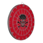 Schwarzer Schädelroter Rand Dartscheibe (Vorderseite Links)