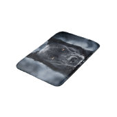 Schwarzer Schäfer Badematte (Schrägansicht)