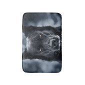 Schwarzer Schäfer Badematte (Vorderseite Vertikal)