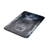 Schwarzer Schäfer Badematte (Schrägansicht)