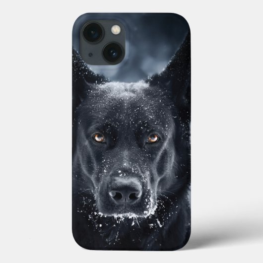 Schwarzer Schäfer Case-Mate iPhone Hülle (Rückseite)