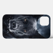 Schwarzer Schäfer Case-Mate iPhone Hülle (Rückseite (Horizontal))