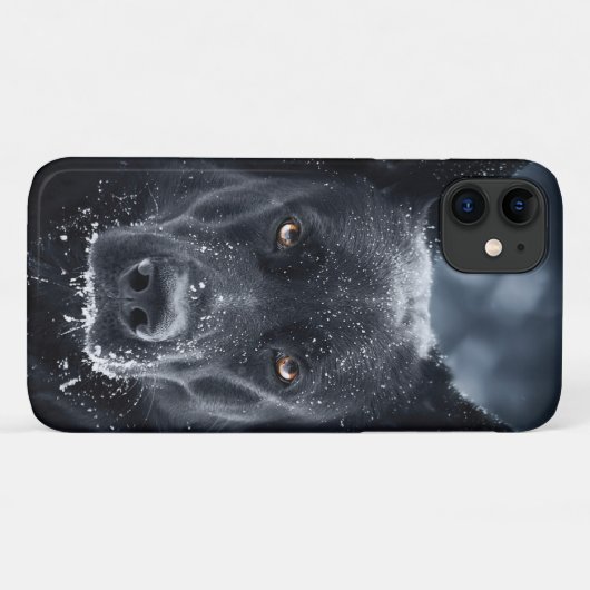 Schwarzer Schäfer Case-Mate iPhone Hülle (Rückseite (Horizontal))