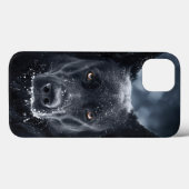 Schwarzer Schäfer Case-Mate iPhone Hülle (Rückseite (Horizontal))