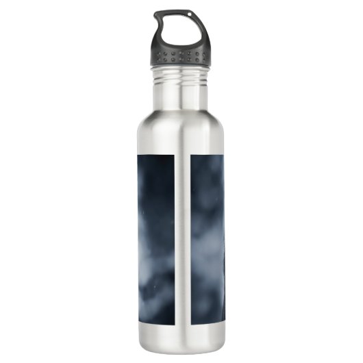 Schwarzer Schäfer Edelstahlflasche (Rückseite)