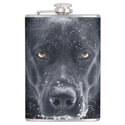 Schwarzer Schäfer Flachmann (Vorderseite)