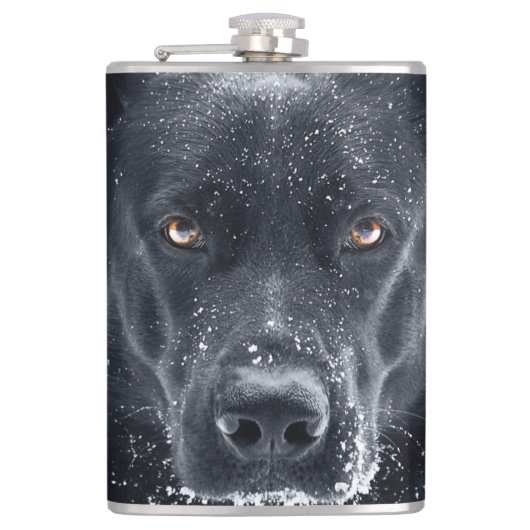 Schwarzer Schäfer Flachmann (Vorderseite)