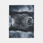 Schwarzer Schäfer Fleecedecke (Vorderseite)