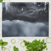 Schwarzer Schäfer Geschirrtuch (Gefaltet)