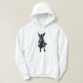 Schwarzer Schäfer Hoodie (Design vorne)