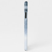 Schwarzer Schäfer im Schnee iPhone Hülle (Rechte Seite)