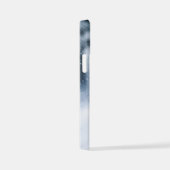 Schwarzer Schäfer im Schnee iPhone Hülle (Rechte Seite)