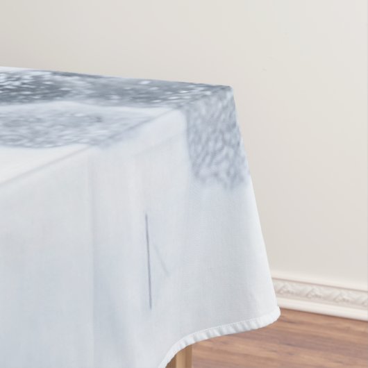 Schwarzer Schäfer im Schnee Tischdecke (Beispiel)