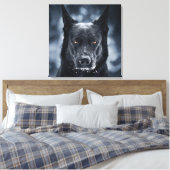 Schwarzer Schäfer Leinwanddruck (Insitu (Schlafzimmer))