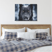 Schwarzer Schäfer Leinwanddruck (Insitu (Schlafzimmer))