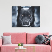 Schwarzer Schäfer Leinwanddruck (Insitu (Wohnzimmer))