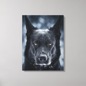 Schwarzer Schäfer Leinwanddruck (Vorderseite)