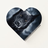 Schwarzer Schäfer Notizblock (Rückseite)