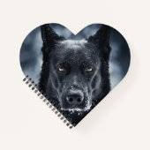 Schwarzer Schäfer Notizblock (Vorderseite)