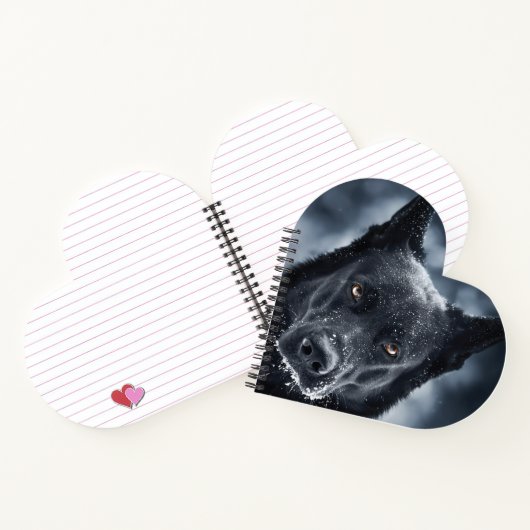 Schwarzer Schäfer Notizblock (Innenseite)