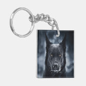 Schwarzer Schäfer Schlüsselanhänger (Vorderseite links)