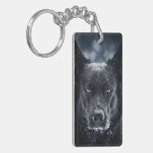 Schwarzer Schäfer Schlüsselanhänger (Vorderseite links)