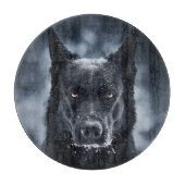 Schwarzer Schäfer Schneidebrett (Vorderseite)