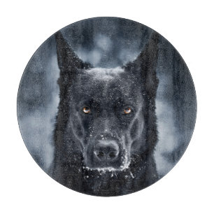 Schwarzer Schäfer Schneidebrett