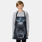 Schwarzer Schäfer Schürze (Getragen)