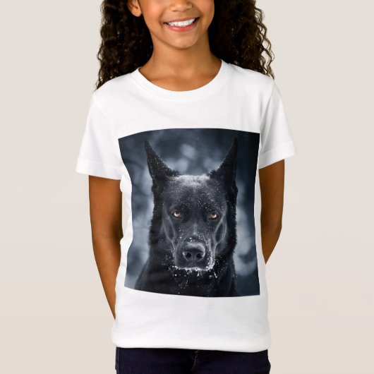 Schwarzer Schäfer T-Shirt (Vorderseite)