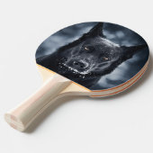 Schwarzer Schäfer Tischtennis Schläger (Vorderseite)