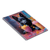 Schwarzer Schäfer Welpe, Eis Notizblock (Rechte Seite)