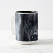 Schwarzer Schäfer Zweifarbige Tasse (Vorderseite Links)