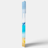 Schwarzer Schäferhund am Strand Case-Mate iPhone Hülle (Rückseite / Rechts)