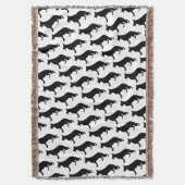 Schwarzer Schäferhund Decke (Vorderseite Vertikal)