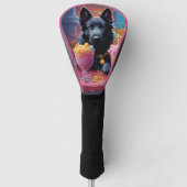 Schwarzer Schäferhund, Eis Golf Headcover (Vorderseite)