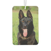 Schwarzer Schäferhund - GSD Puppy Autolufterfrischer (Rückseite)